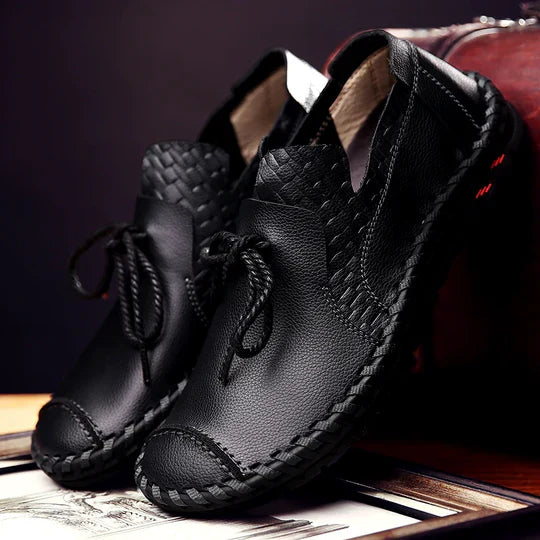 Herren Halbschuhe Schnürschuhe Modern Lederschuhe