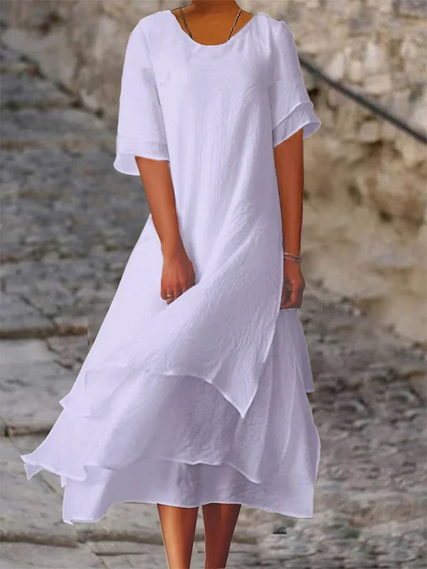 Kimberley: Elegantes Etuikleid mit Schlitz