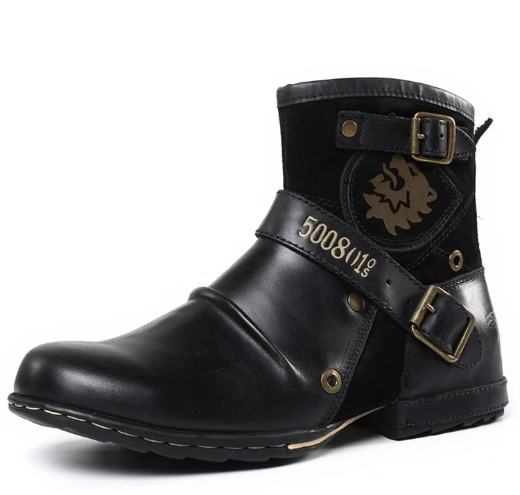 Herrenstiefel Robust Leder Stahlkappe