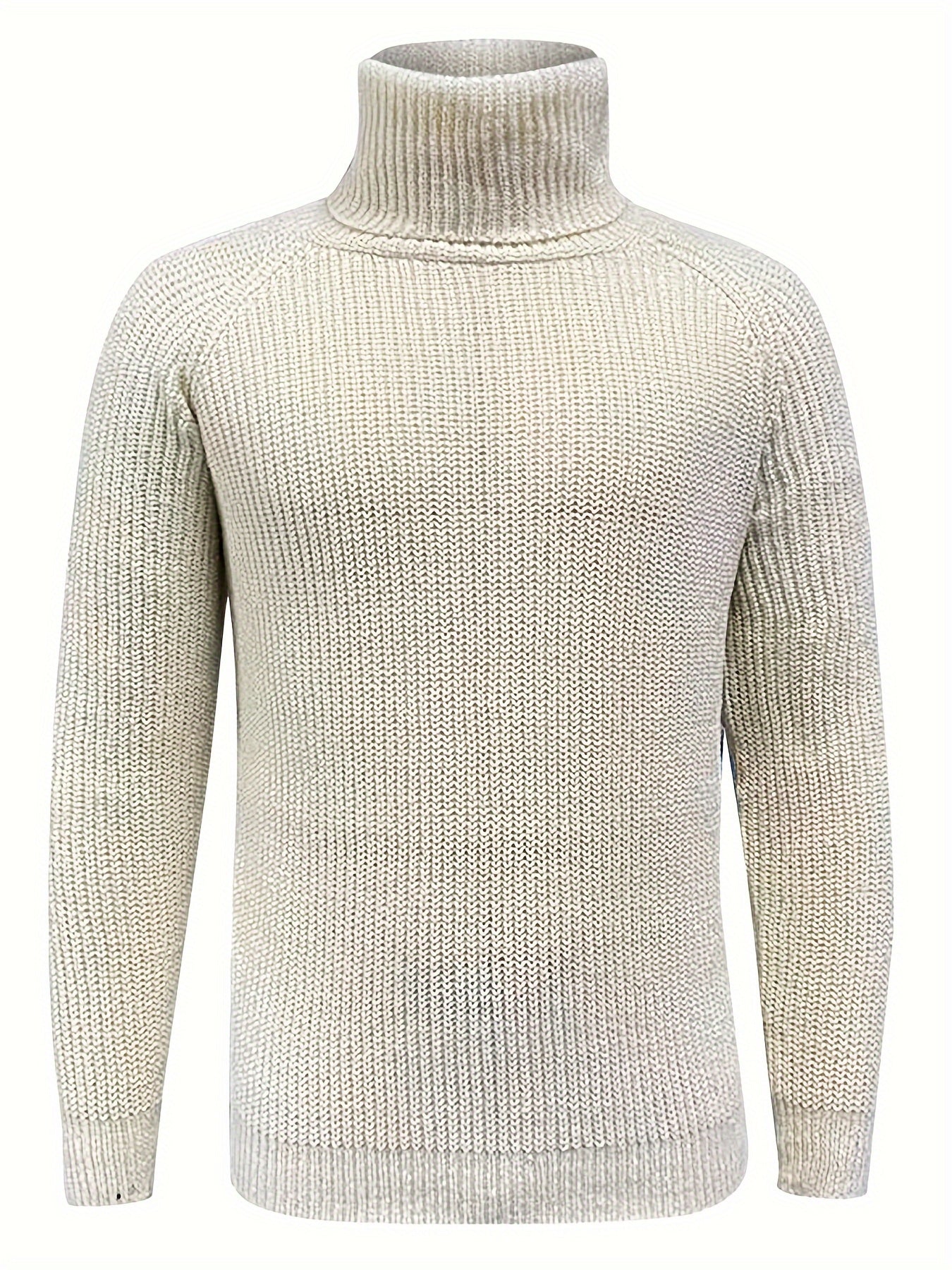 Herren Strickpullover Warm Rollkragen Winter