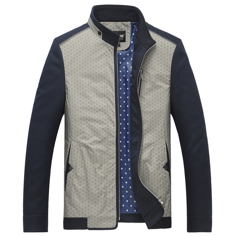 Herren Freizeitjacke mit geometrischem Muster Trendig