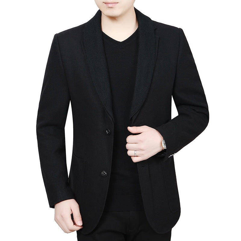 Herren Blazer Slim Fit Strukturstoff Modern
