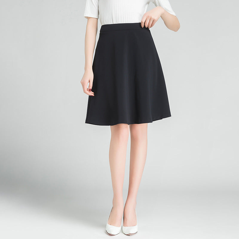 Eleganter Damen Rock Klassisch Schwarz