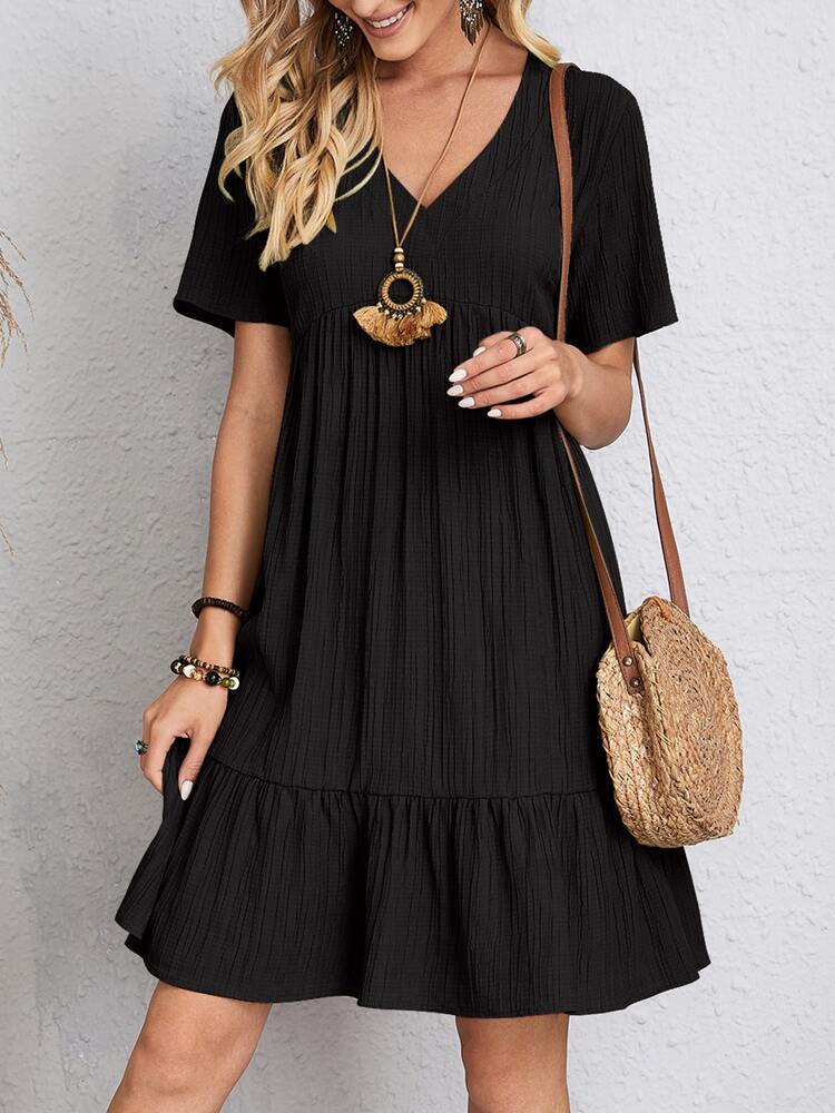 Bequemes Damen Freizeitkleid Locker Sitzend