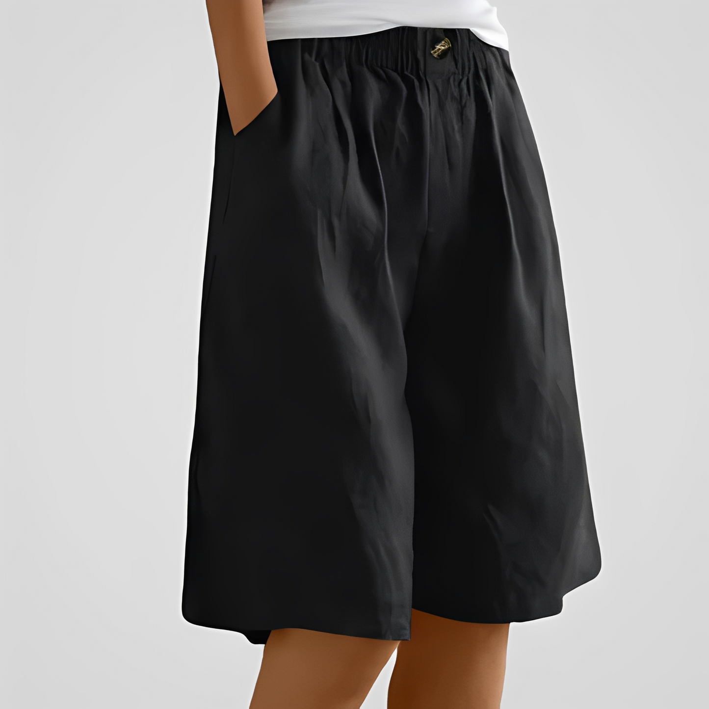 Damen Sommerhose Weit Bequem Trendy