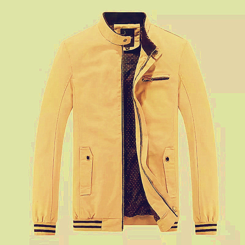 Herren Übergangsjacke Sportlich Modern Mit Kragen