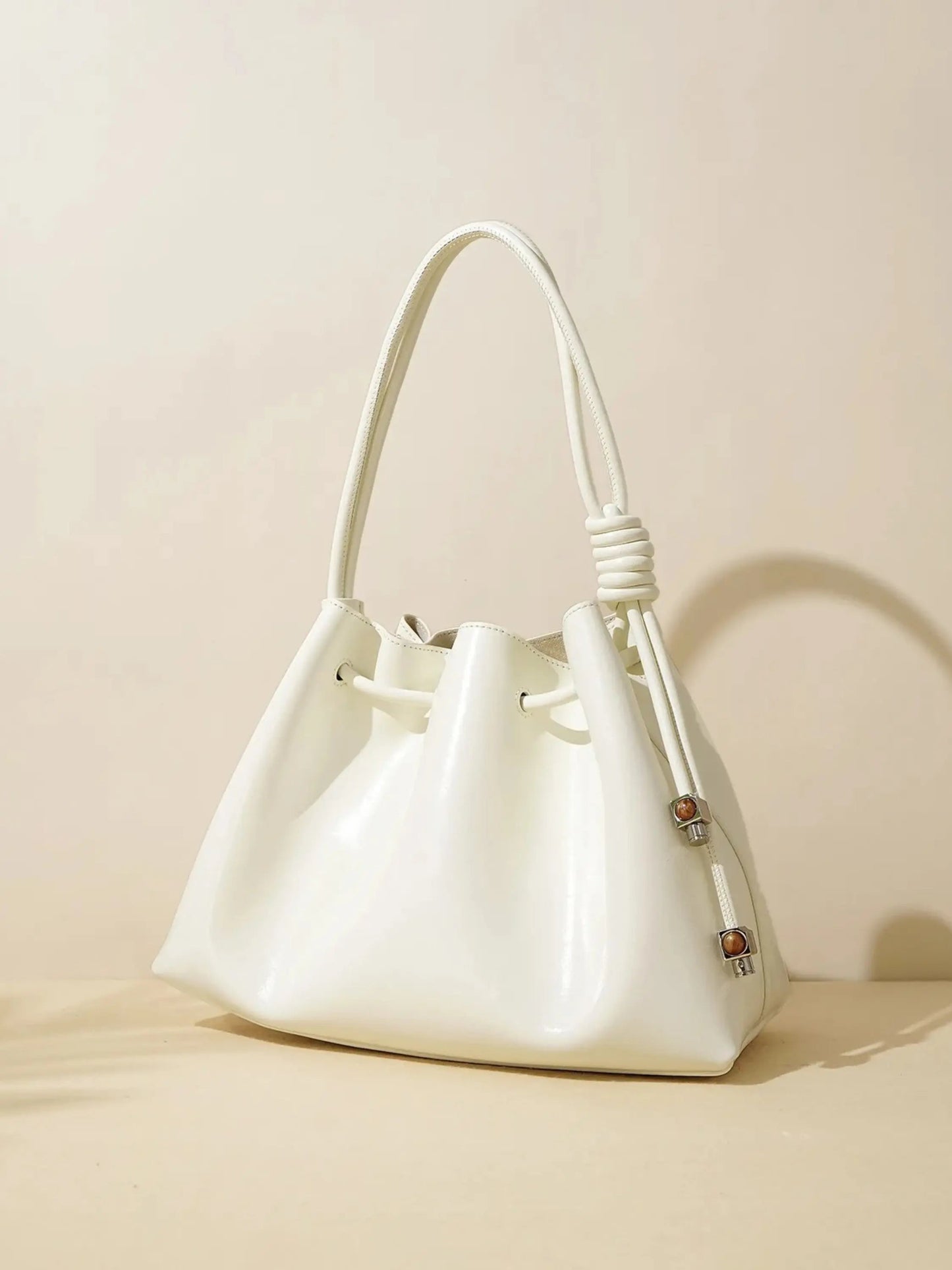 Elegante Damenhandtasche Glänzend mit Kordelverschluss