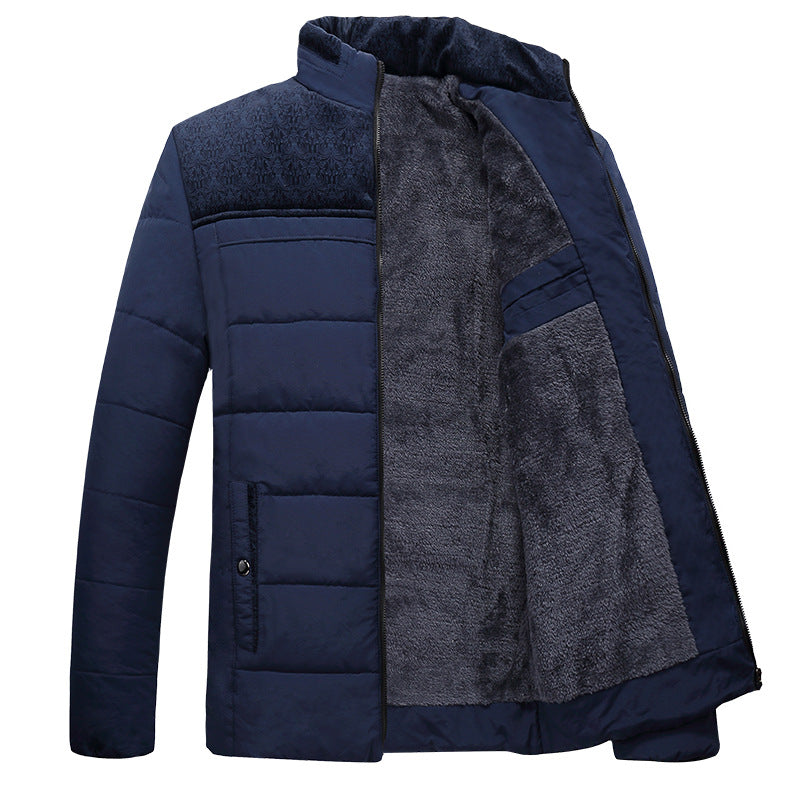 Herren Übergangsjacke Gefüttert Warm Hochkragen