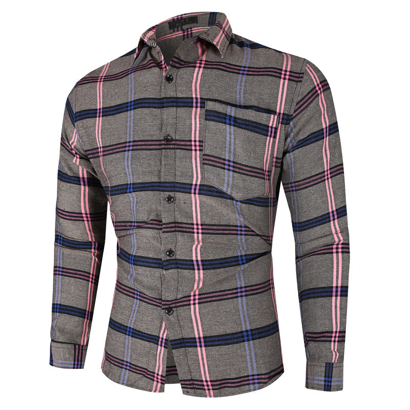 Herren Flanellhemd kariert modern Berlin Style