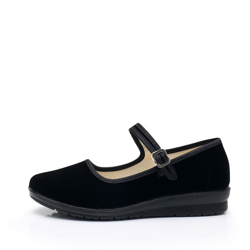 Damen Schuhe Bequem Mary Jane mit verstellbarem Riemen