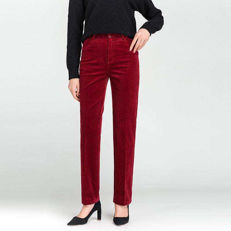 Damen Hose Elegant Gerade Slim Fit