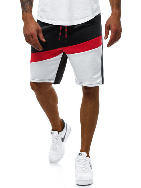 Herren Badeshorts Elastisch Farbblock Design