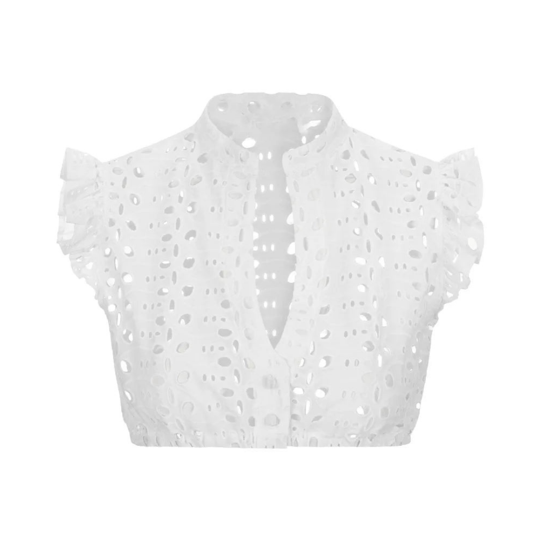 Dirndlbluse Frauen Kurzärmelig Traditionell Blumenmuster