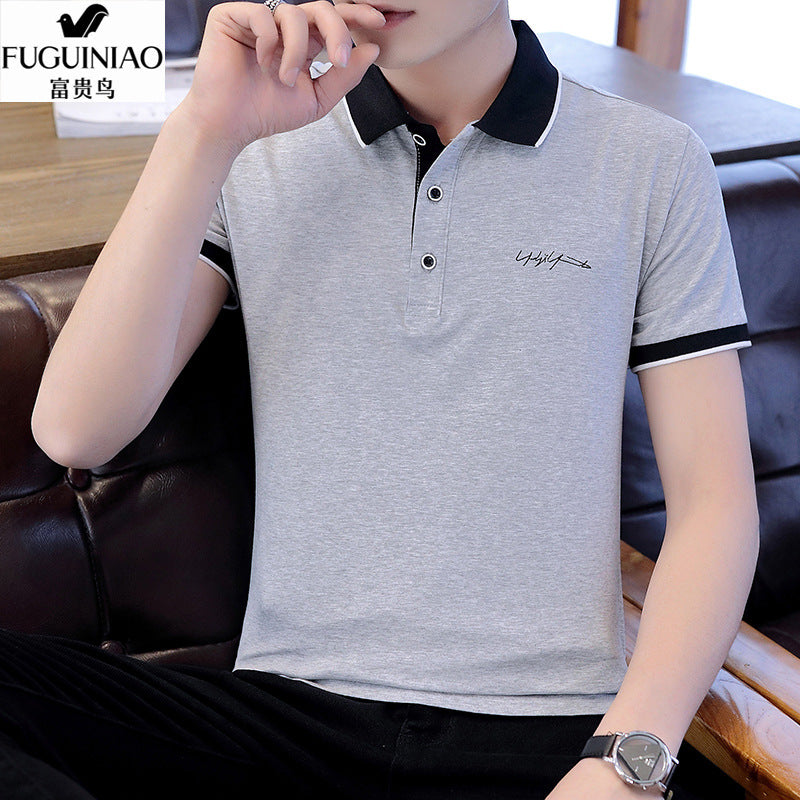 Elegantes Herren Poloshirt mit Kontrastkragen Modern