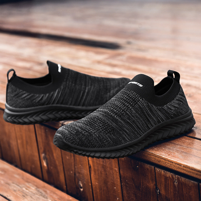 Damen Sneaker Stretch atmungsaktiv bequem Schwarz