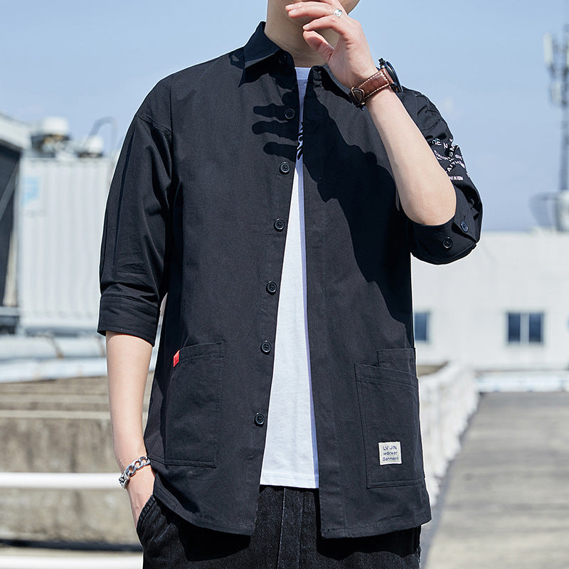 Herren Overshirt Leicht Praktisch mit Taschen