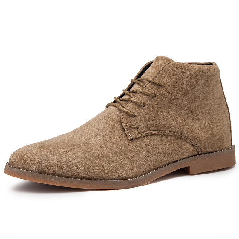 Herrenschuhe Halbhohe Schnürschuhe Braun Mode