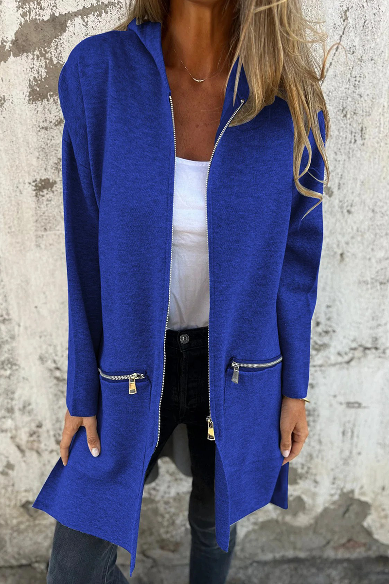 Kapuzenjacke Damen Lässig Modern 9 Farben