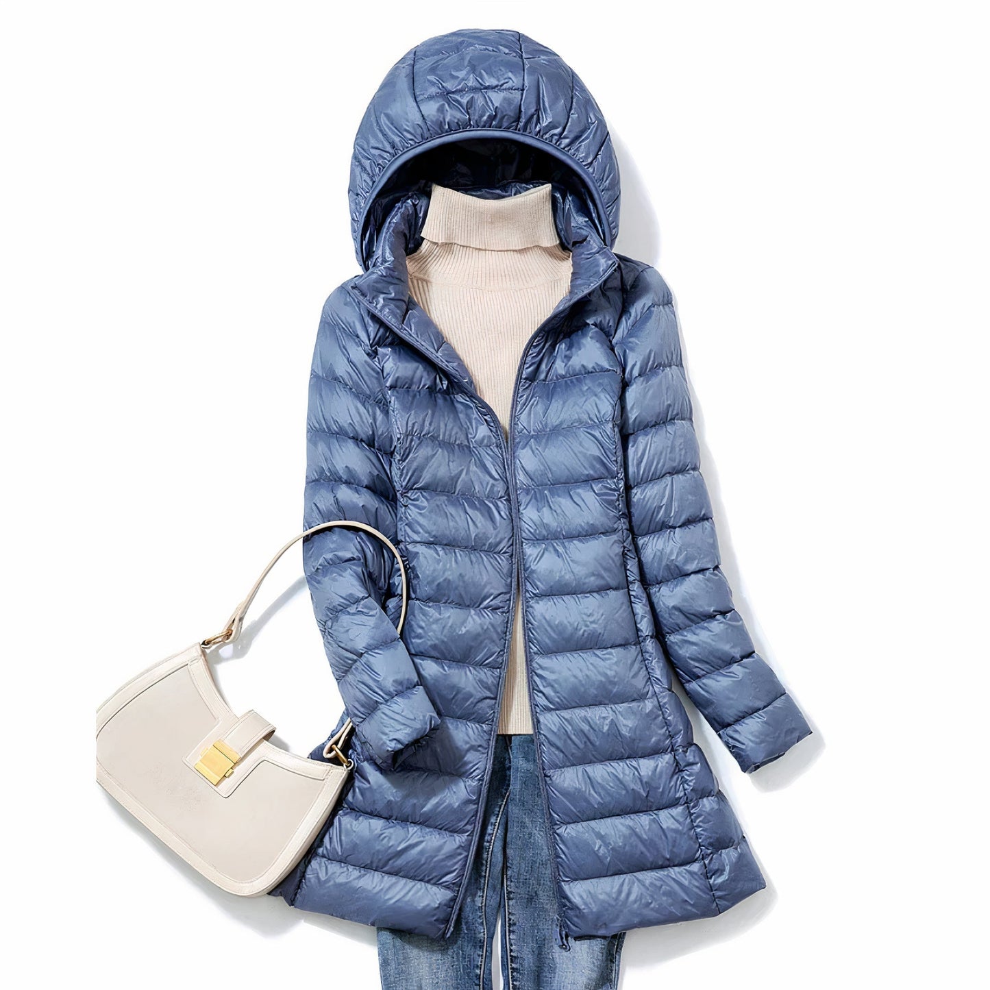 Ultraleichte Winterjacke Damen Slim Fit Warm