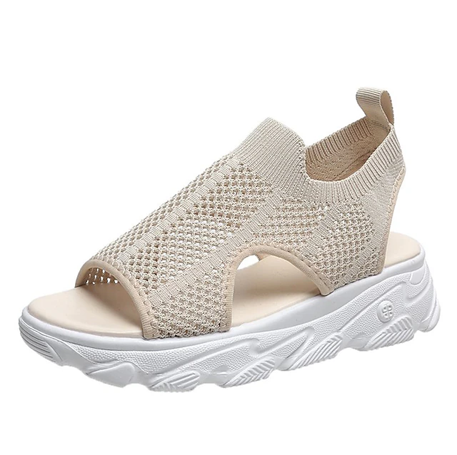 Damen Sandalen Ergonomisch Rutschfest Bequem