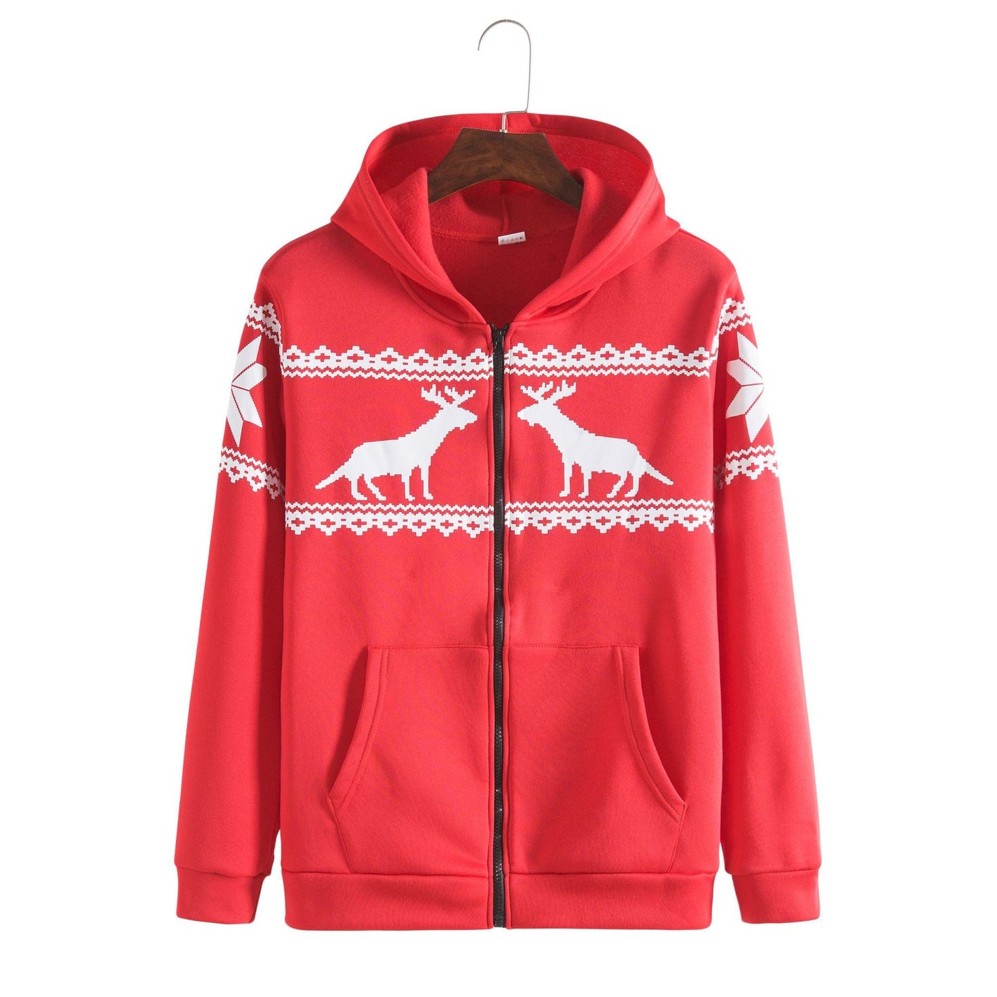 Herren Kapuzenjacke Weich Rentier Design Winter