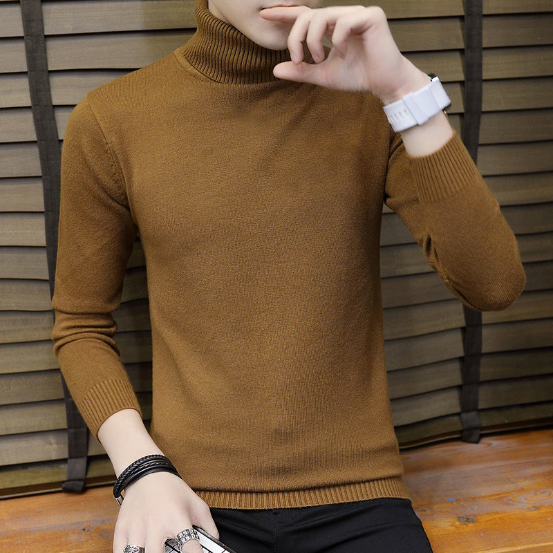 Herren Strickpullover Hochgeschlossen Elegant Modern