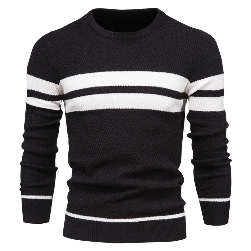 Herren Sweatshirt Streifenmuster Modern Sportlich