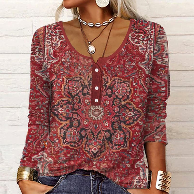 Bluse mit Knöpfen Damen Elegante Bluse - BerlinGlamour