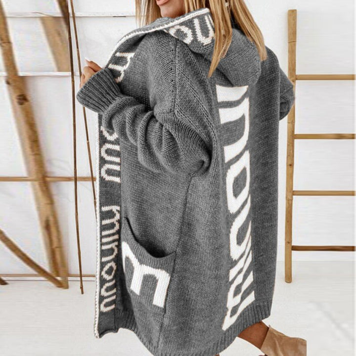 Frauen Strickjacke Modern Warm