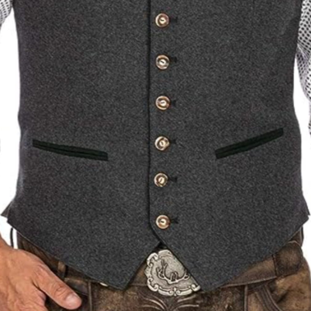 Herren Weste Traditionell Elegante Schnitt