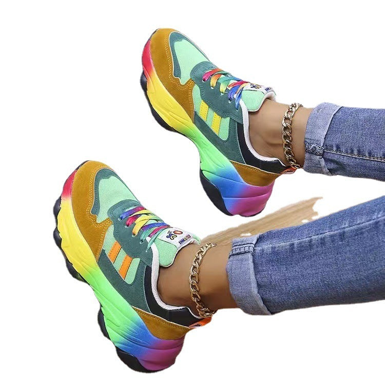 Laufschuhe Damen atmungsaktiv Schnürsenkel Sport