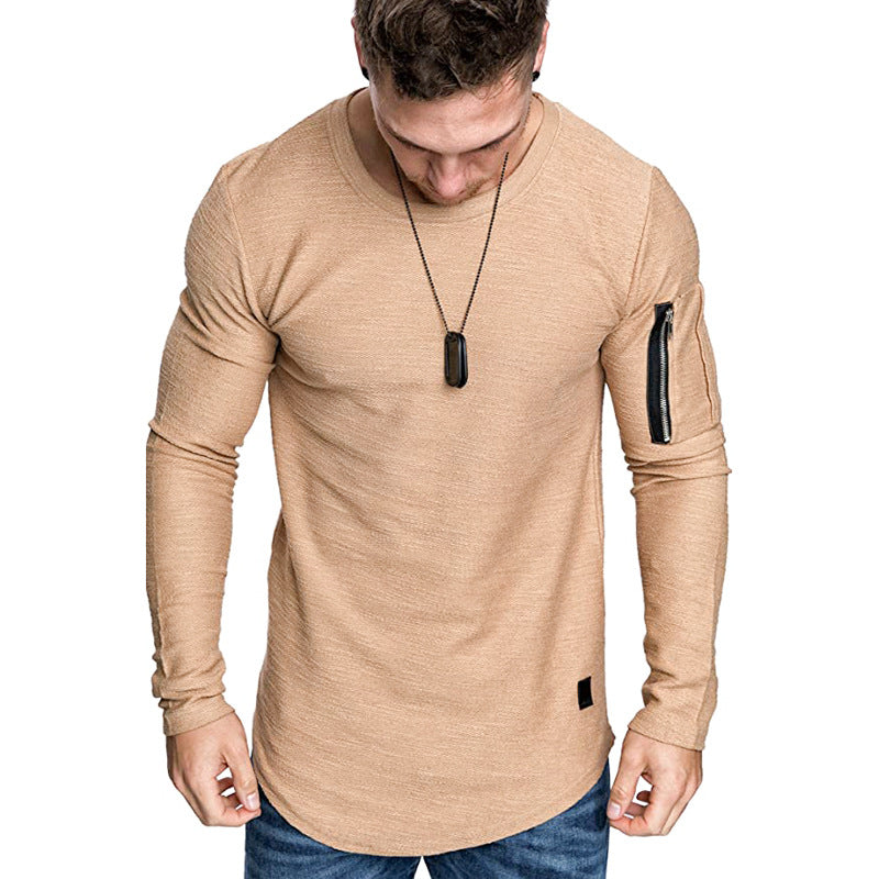 Herren Langarmshirt Sportlich Moderner Schnitt