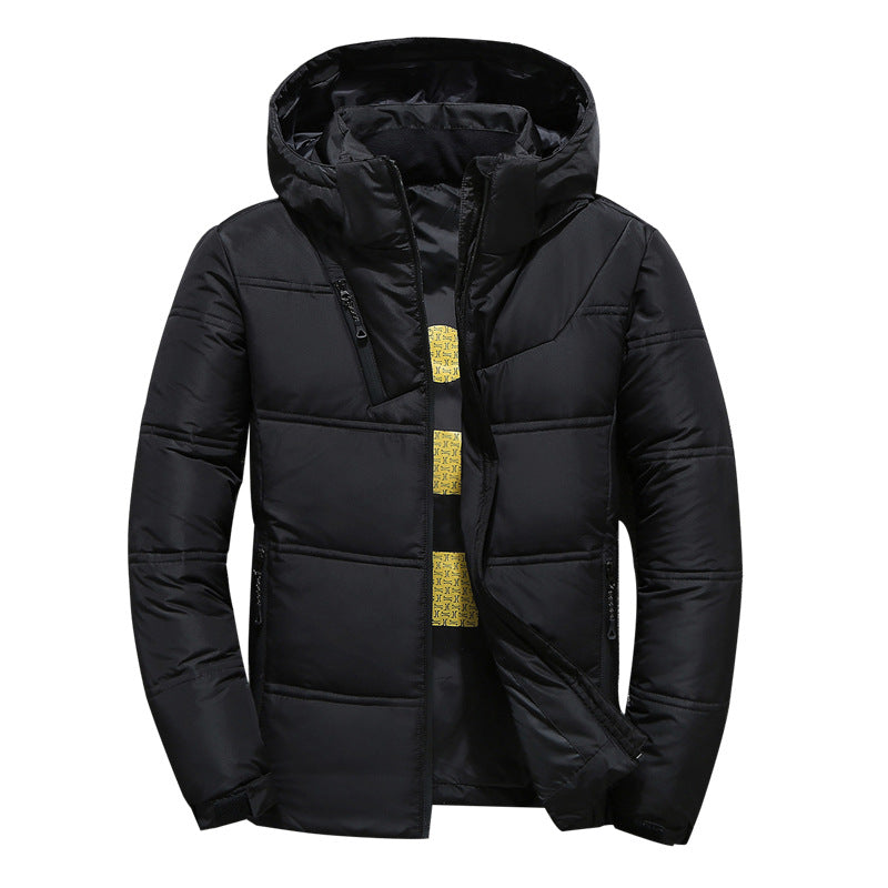 Herren Winterjacke Gesteppt Warm Mit Kapuze