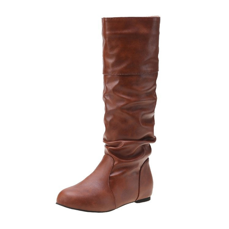 Damenstiefel Elegante Blockabsatz Komfortabel Modern