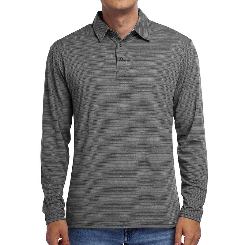 Herren Polo-Shirt Langarm Modern Sportlich