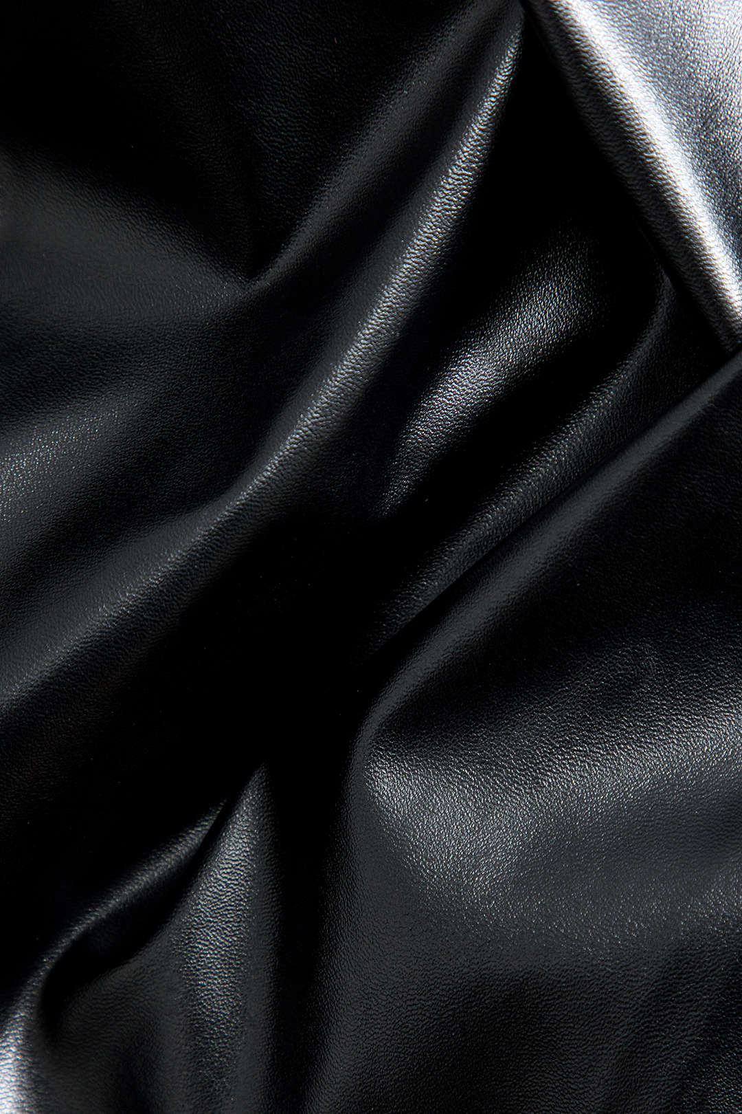 Kunstlederrock Damen Elegant Mittellang Wickelrock