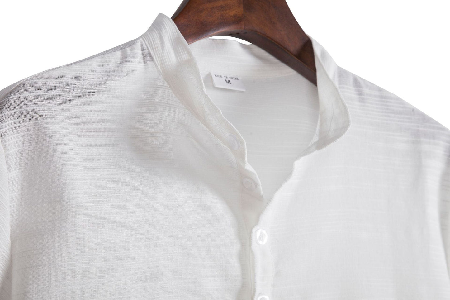 Herren Kurzarmhemd Henley Ausschnitt atmungsaktiv