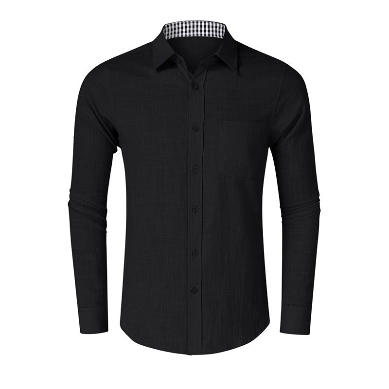 Herren Hemd mit Streifen Slim Fit Elegantes Design
