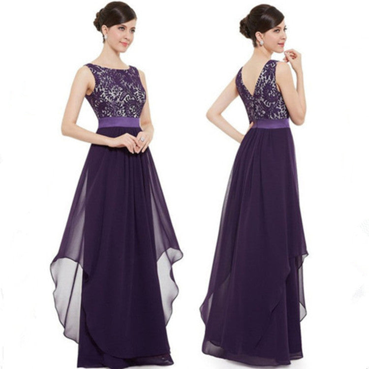 Chiffonkleid mit Spitze von BerlinGlamour