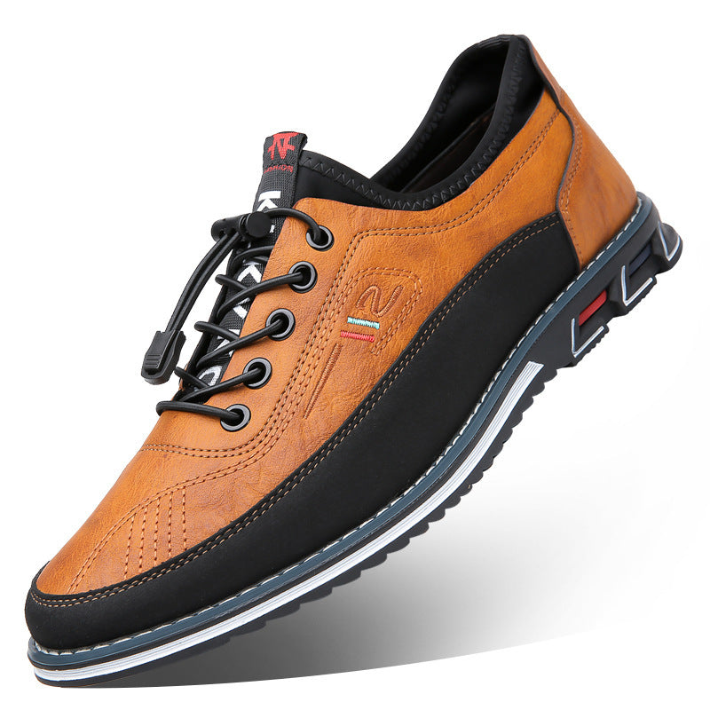 Herren Lackschuhe Stilvoll Oxford Schuhe Schwarz