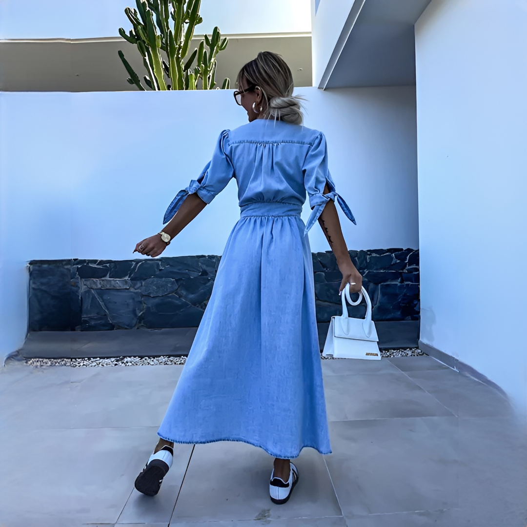 Sommerkleid Damen Stilvoll Leicht