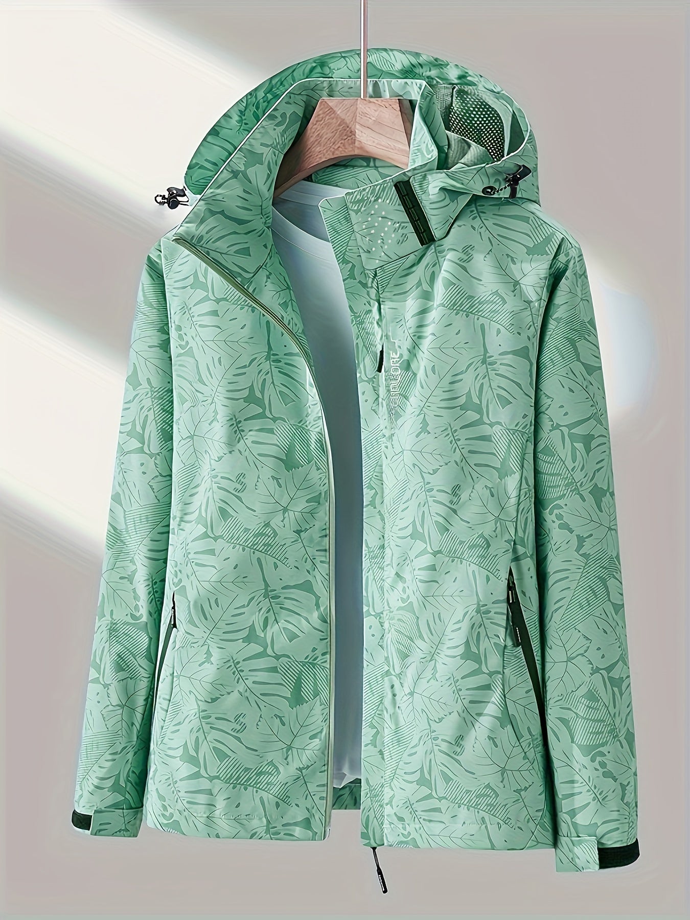 Wasserdichte Sommerjacke Tarnmuster Abnehmbare Kapuze - BerlinGlamour