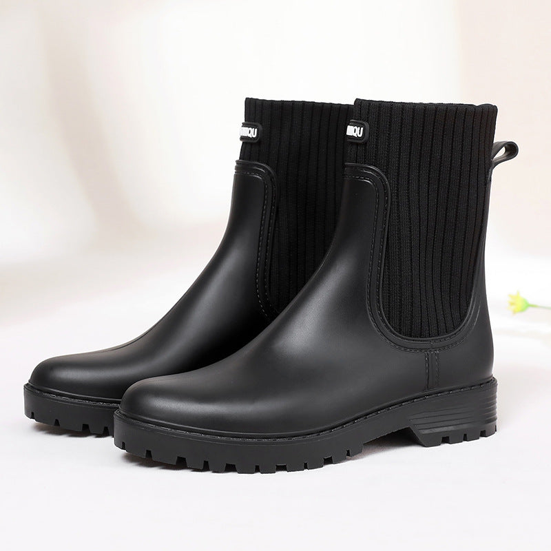 Wasserdichte Damen Regenstiefel Bequem Heidi Mode