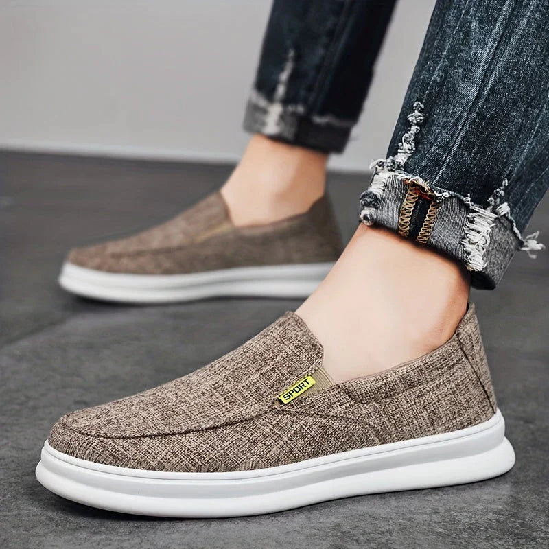 Bequeme Herren Slipper Canvas Schuhe Freizeit