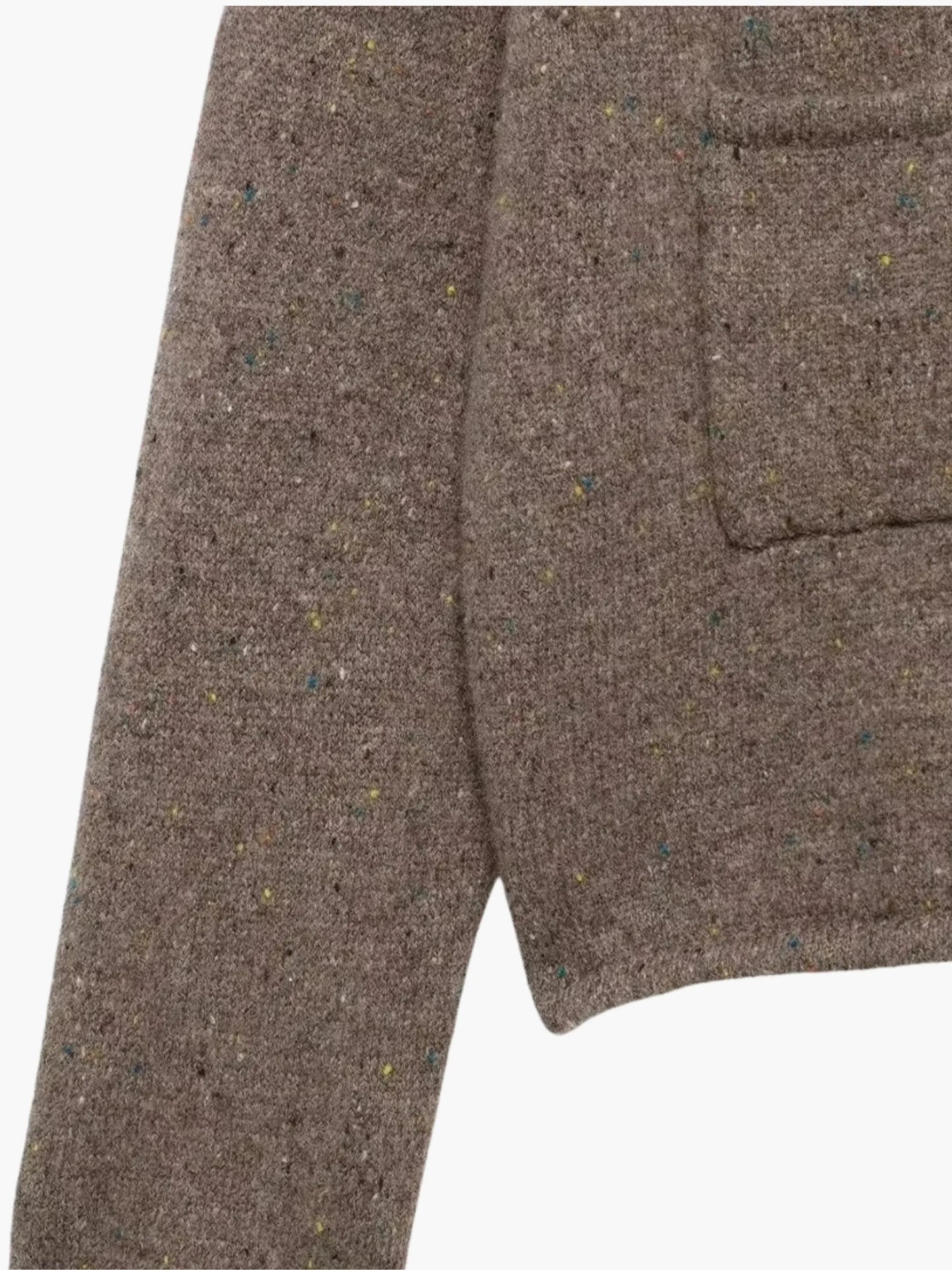 Strickjacke Damen Offener Vorderseite Hochkragen