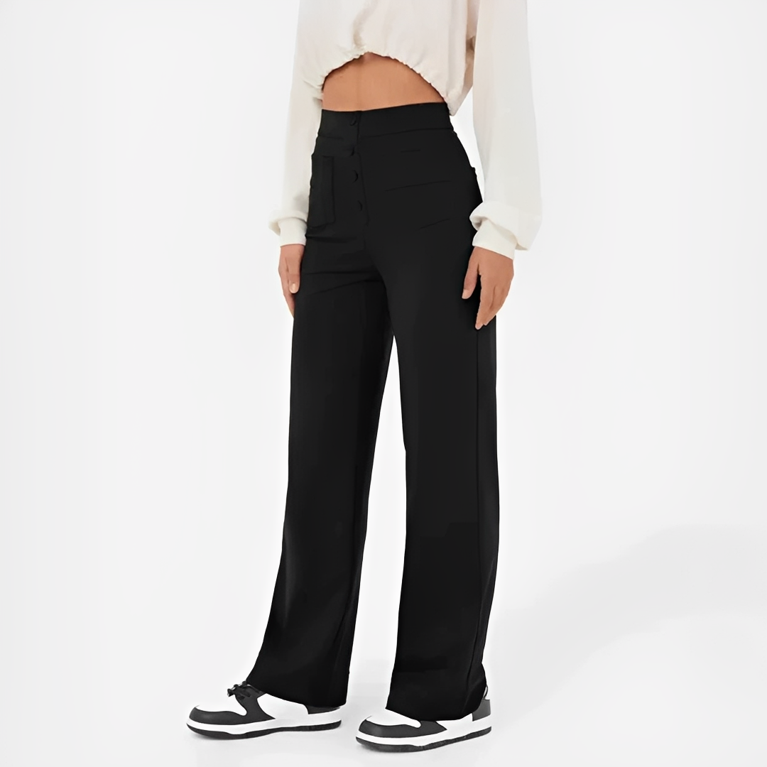 Damenhose Hochwertig Mit Hoher Bund Elegant