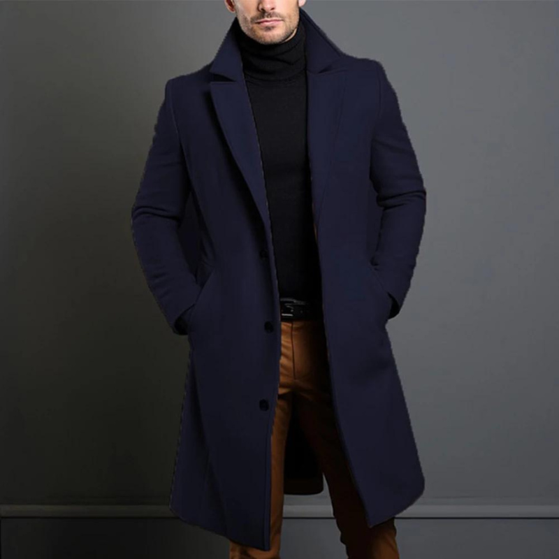 Männer Wollmantel Warm Versteppt Qualität