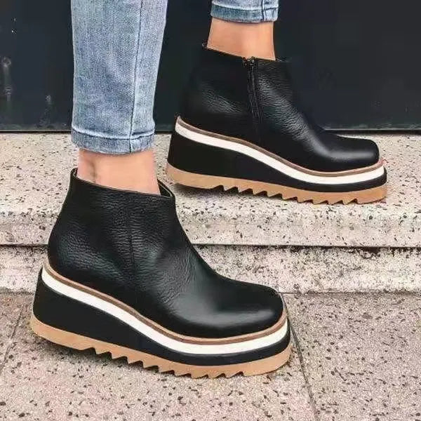 Carly Orthopädische Stiefel aus Leder