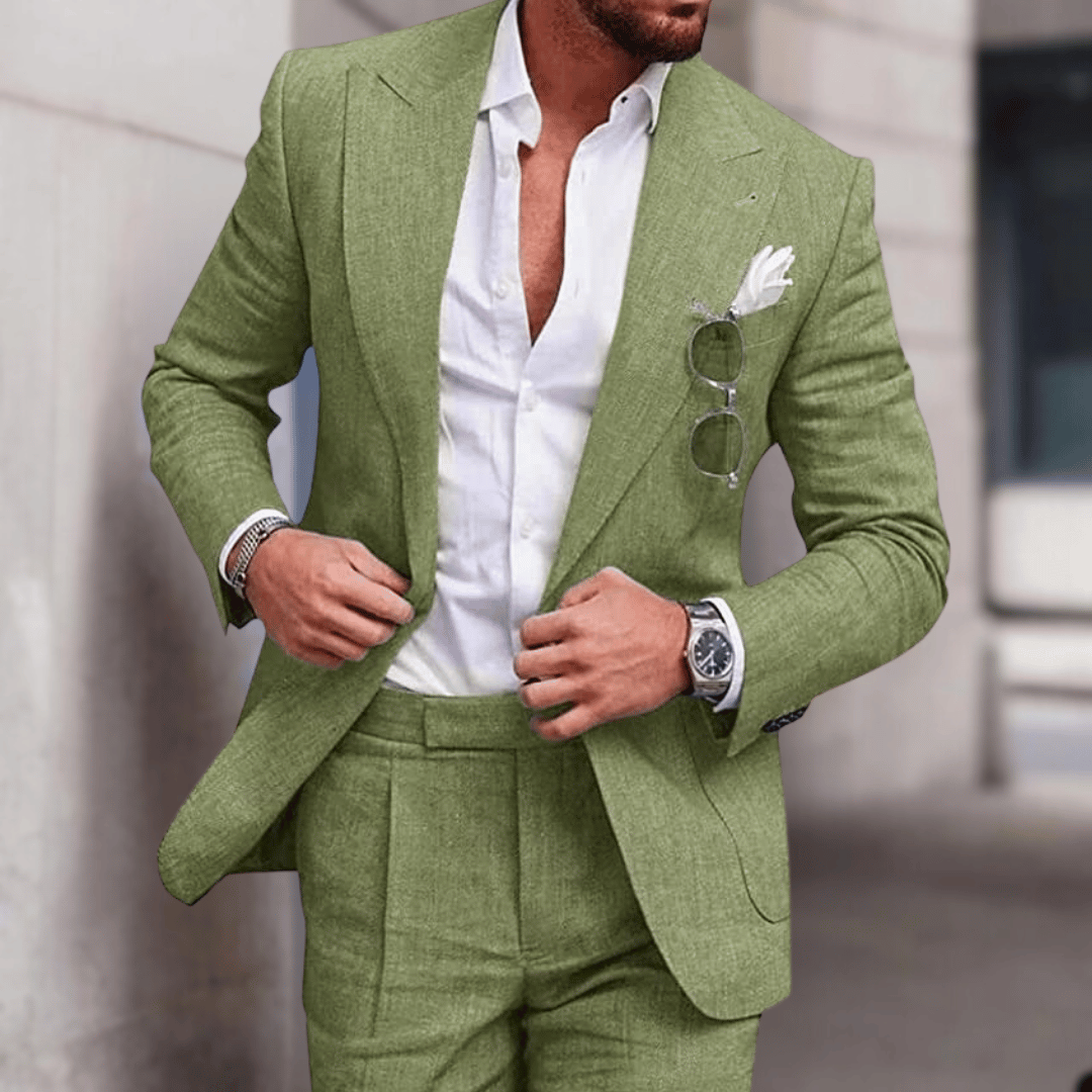 Eleganter Herrenanzug Slim Fit Dunkelblau