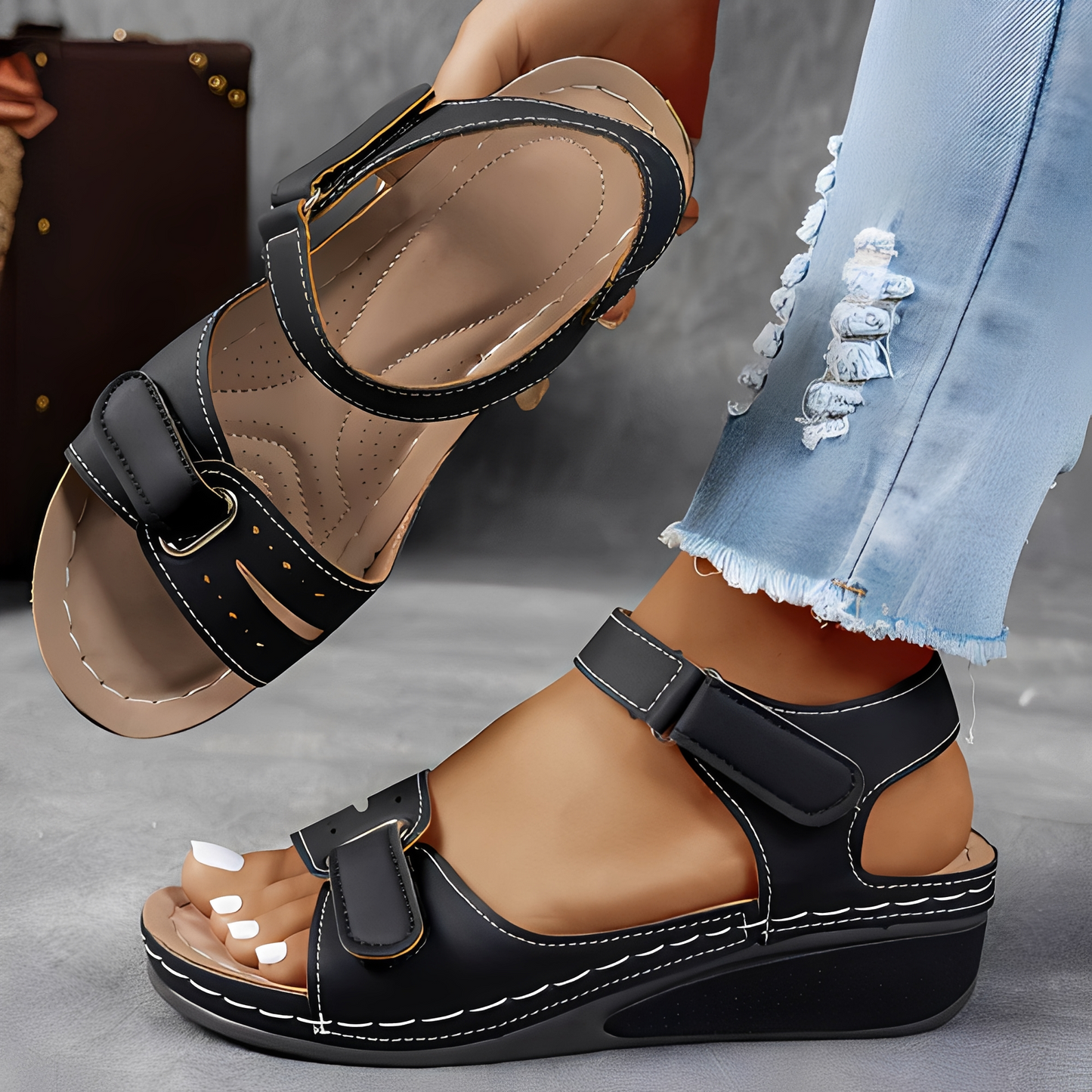 Damen Sandalen Sommer Trendy Elegant